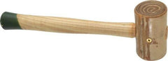 Garland - 1-1/4 Lb Head Weighted Rawhide Mallet - 12" Long Wood Handle - Strong Tooling