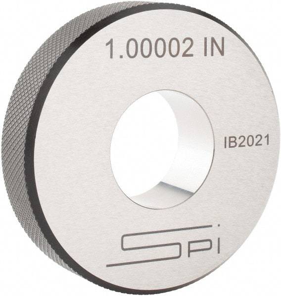 SPI - 1" Inside x 2-1/2" Outside Diameter, 0.63" Thick, Setting Ring - Accurate to 0.0001", Silver - Strong Tooling