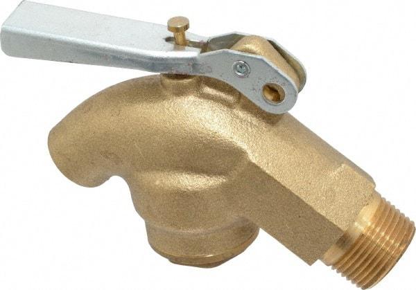 Value Collection - 3/4" NPT Brass Rigid Drum Faucet - Internal Arrester, Self Closing - Strong Tooling