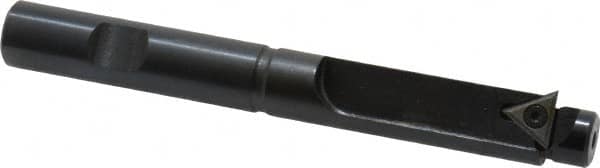 APT - 19/32 Inch Diameter, Solid Pilot, Straight 1/2 Inch Shank Diameter, 1 Insert, Indexable Counterbore - 4-3/8 Inch Overall Length, TPGH 215 Insert - Strong Tooling