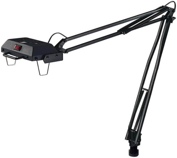 Electrix - 45 Inch, Articulated, Clamp on, Halogen, Black, General Purpose Task Light - 100 Watt, Nonmagnifying - Strong Tooling