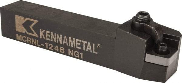 Kennametal - MCRN, Left Hand Cut, 15° Lead Angle, 3/4" Shank Height x 3/4" Shank Width, Negative Rake Indexable Turning Toolholder - 4-1/2" OAL, CN..43. Insert Compatibility, Series Kenloc - Strong Tooling