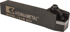 Kennametal - MCRN, Left Hand Cut, 15° Lead Angle, 3/4" Shank Height x 3/4" Shank Width, Negative Rake Indexable Turning Toolholder - 4-1/2" OAL, CN..43. Insert Compatibility, Series Kenloc - Strong Tooling