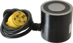 Mag-Mate - 3" Diam, 25 Watts, 370 Lb Max Magnetic Pull Electromagnet - 5/16-18 Thread, 120 AC Output Voltage - Strong Tooling