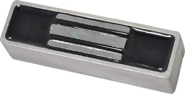 Mag-Mate - 1-1/4" Wide x 1-1/4" High x 4-1/2" Long, Rectangular Ceramic Holding Magnet - 3 Pole, 110 Lb Max Holding Capacity, 55 Lb Average Holding Capacity - Strong Tooling