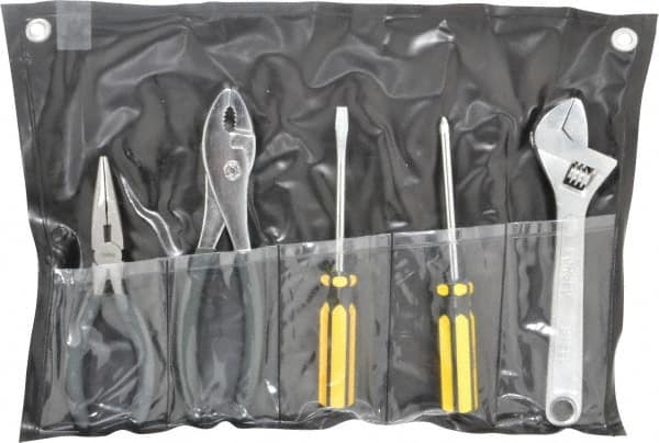 Value Collection - 5 Piece Mechanic's Tool Set - Comes in Tool Roll - Strong Tooling