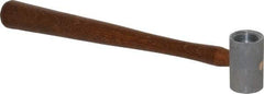 Made in USA - 3/4 Lb Head 1-1/4" Face Plastic Split Head Hammer without Faces - Wood Handle - Strong Tooling