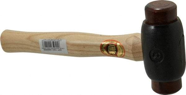 Value Collection - 3 Lb Head 1-3/4" Face Iron Soft Face Hammer - Wood Handle - Strong Tooling