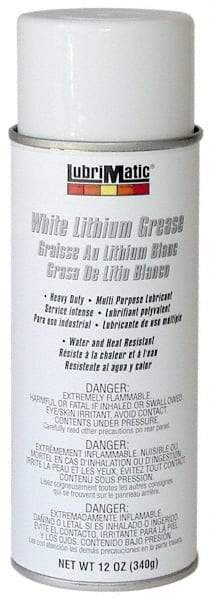 LubriMatic - 12 oz Aerosol Lithium General Purpose Grease - White, 290°F Max Temp, NLGIG 2, - Strong Tooling