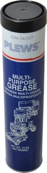 LubriMatic - 14 oz Cartridge Lithium General Purpose Grease - Black, 275°F Max Temp, NLGIG 1-1/2, - Strong Tooling