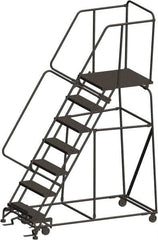 Ballymore - 103" 7 Step Ladder - 450 Lb Capacity, 70" Platform Height, 30" Base Width x 69" Depth, Expanded Metal Tread - Strong Tooling