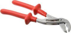 Knipex - 10" OAL, 1-1/2" Max Capacity, 7 Position Gooseneck Tongue & Groove Pliers - Standard V-Jaws, Standard Head - Strong Tooling