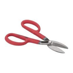 Wiss - 2-1/4" Length of Cut, Straight Pattern Tinner's Snip - 9-3/4" OAL, Cushion Grip Handle, 23 AWG Steel Capacity - Strong Tooling