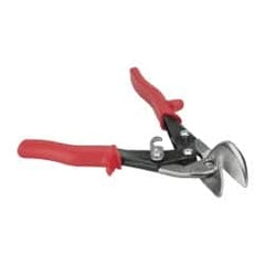 Wiss - 1-1/4" Length of Cut, Left Pattern Offset Aviation Snip - 9-1/4" OAL, Nonslip Textured Grip Handle, 18 AWG Steel Capacity - Strong Tooling