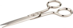 Wiss - 2" LOC, 5-1/8" OAL Standard Scissors - Chrome Plated Straight Handle, For Sewing - Strong Tooling