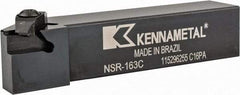 Kennametal - External Thread, Right Hand Cut, 25.4mm Shank Width x 25.4mm Shank Height Indexable Threading Toolholder - 127mm OAL, N.3R Insert Compatibility, NS Toolholder, Series Top Notch - Strong Tooling