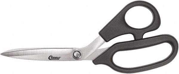 Clauss - 5" LOC, 8-1/2" OAL Stainless Steel Bent Shears - Plastic Offset Handle, For Paper, Fabric - Strong Tooling