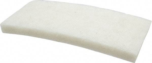 3M - 10" Long x 4-5/8" x 1" Thick Wide Cleansing Pad - Nonabrasive, Light-Duty, White - Strong Tooling