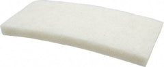 3M - 10" Long x 4-5/8" x 1" Thick Wide Cleansing Pad - Nonabrasive, Light-Duty, White - Strong Tooling