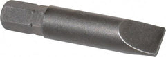 Apex - 5/16" x 0.05" Blade, 1/4" Drive Slotted Screwdriver Bit - 1-1/2" OAL, Insert Bit - Strong Tooling