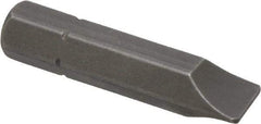 Apex - 19/64" x 0.046" Blade, 5/16" Drive Slotted Screwdriver Bit - 1-1/2" OAL, Insert Bit - Strong Tooling