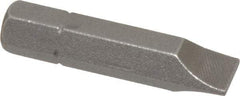 Apex - 21/64" x 0.055" Blade, 5/16" Drive Slotted Screwdriver Bit - 1-1/2" OAL, Insert Bit - Strong Tooling