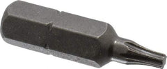 Apex - 1/4" Drive T9 Torx Screwdriver Bit - 1" OAL - Strong Tooling