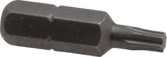 Apex - 1/4" Drive T15 Torx Screwdriver Bit - 1" OAL - Strong Tooling