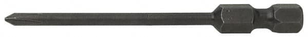 Apex - #2 Phillips Screwdriver Bit - 1/4" Hex Drive, 3" OAL - Strong Tooling