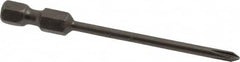 Apex - #0 Phillips Screwdriver Bit - 1/4" Hex Drive, 2-3/4" OAL - Strong Tooling