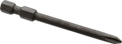 Apex - #1 Phillips Screwdriver Bit - 1/4" Hex Drive, 2-3/4" OAL - Strong Tooling