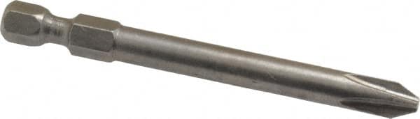 Apex - #2 Phillips Screwdriver Bit - 1/4" Hex Drive, 2-3/4" OAL - Strong Tooling