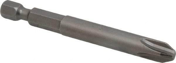 Apex - #3 Phillips Screwdriver Bit - 1/4" Hex Drive, 2-3/4" OAL - Strong Tooling