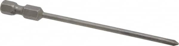 Apex - #0 Phillips Screwdriver Bit - 1/4" Hex Drive, 3-1/2" OAL - Strong Tooling