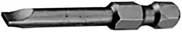 Apex - 0.122" Slotted Screwdriver Bit - 1/4" Hex Drive, 5" OAL - Strong Tooling