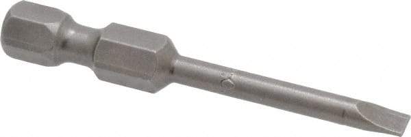 Apex - 0.134" Slotted Screwdriver Bit - 1/4" Hex Drive, 1-15/16" OAL - Strong Tooling