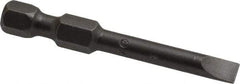 Apex - 0.187" Slotted Screwdriver Bit - 1/4" Hex Drive, 1-15/16" OAL - Strong Tooling