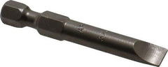 Apex - 1/4" Slotted Screwdriver Bit - 1/4" Hex Drive, 1-15/16" OAL - Strong Tooling