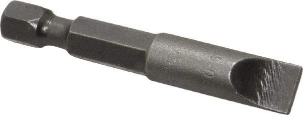 Apex - 0.312" Slotted Screwdriver Bit - 1/4" Hex Drive, 1-15/16" OAL - Strong Tooling