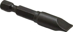 Apex - 0.36" Slotted Screwdriver Bit - 1/4" Hex Drive, 1-15/16" OAL - Strong Tooling