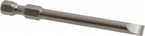 Apex - 0.215" Slotted Screwdriver Bit - 1/4" Hex Drive, 2-3/4" OAL - Strong Tooling