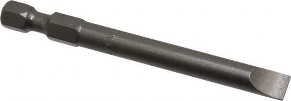 Apex - 1/4" Slotted Screwdriver Bit - 1/4" Hex Drive, 2-3/4" OAL - Strong Tooling