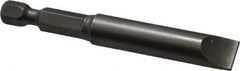 Apex - 0.36" Slotted Screwdriver Bit - 1/4" Hex Drive, 2-3/4" OAL - Strong Tooling