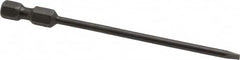 Apex - 0.122" Slotted Screwdriver Bit - 1/4" Hex Drive, 3-1/2" OAL - Strong Tooling