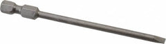 Apex - 0.154" Slotted Screwdriver Bit - 1/4" Hex Drive, 3-1/2" OAL - Strong Tooling