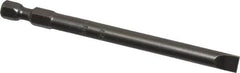 Apex - 1/4" Slotted Screwdriver Bit - 1/4" Hex Drive, 3-1/2" OAL - Strong Tooling