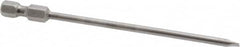 Apex - 0.134" Slotted Screwdriver Bit - 1/4" Hex Drive, 4" OAL - Strong Tooling