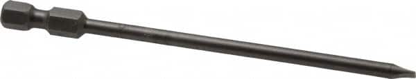 Apex - 0.154" Slotted Screwdriver Bit - 1/4" Hex Drive, 4" OAL - Strong Tooling