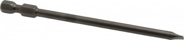 Apex - 0.187" Slotted Screwdriver Bit - 1/4" Hex Drive, 4" OAL - Strong Tooling