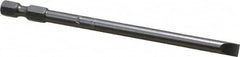 Apex - 0.215" Slotted Screwdriver Bit - 1/4" Hex Drive, 4" OAL - Strong Tooling